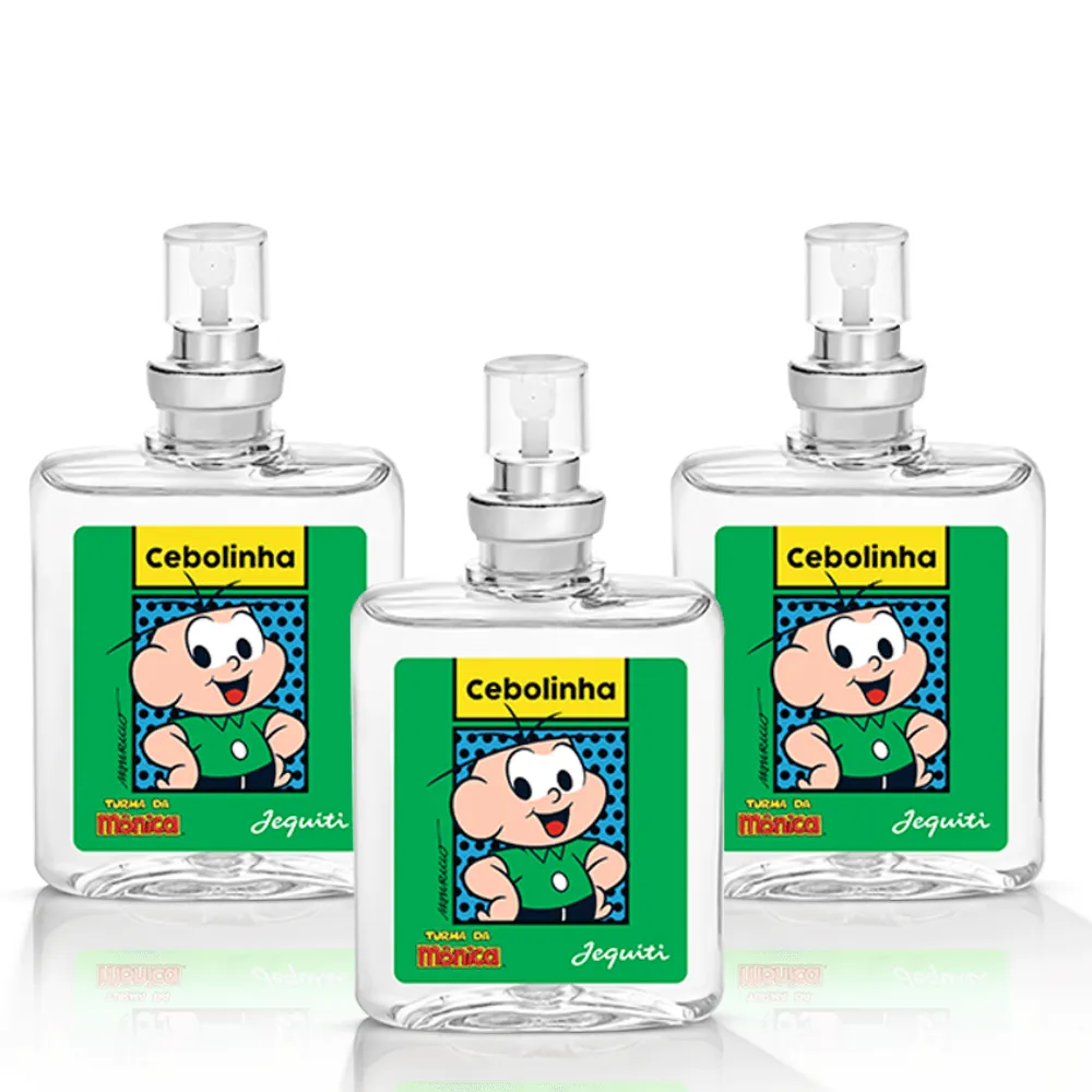 [R$ 18,81 Cada] Kit Cebolinha Desodorante Colnia Jequiti, 3 X 25 Ml
